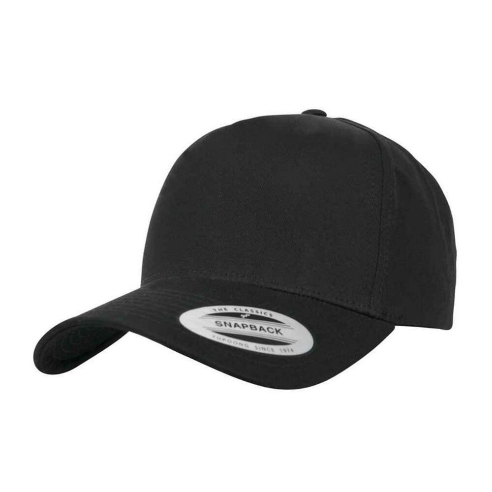 Flexfit 5 Panel  Classic Baseball Cap / Black